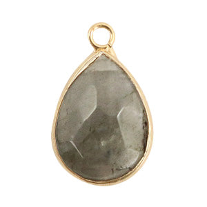 Charm Pierres naturelles goutte Lueur d'Aurore