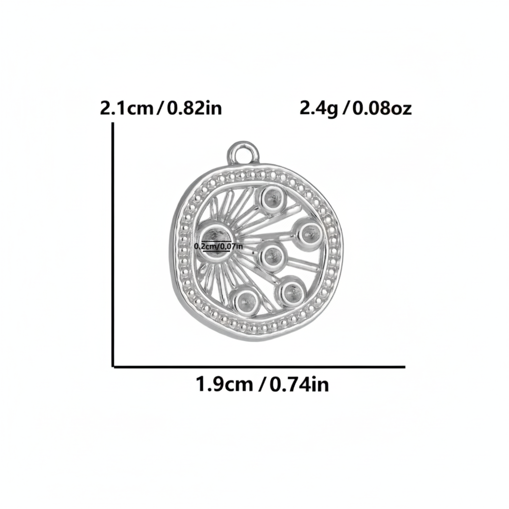 Charm Médaillon Argent