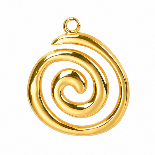 Charm Spirale doré